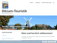 Tablet Screenshot of ditzum-touristik.de